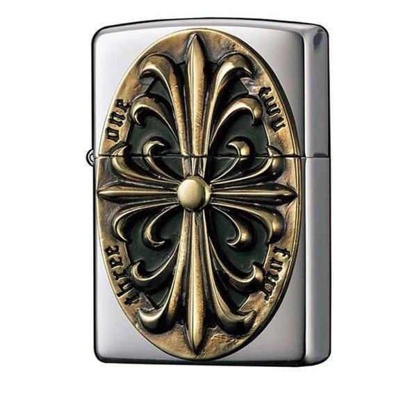 ZIPPO(ジッポー) ライター エンブレム クロス ゴールド 2SIM-CROZG