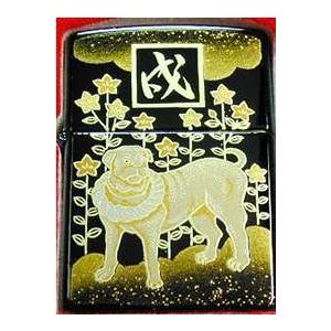 限定　ZIPPO ジッポーライター　2LA-DOG　本漆・十二支本金蒔絵（桐箱入り）