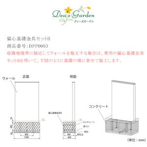 商品名：偏心基礎金具セットB商品番号：DPP0003【ディーズガーデン正規特約店】｜tokyo-gardening