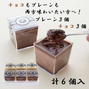 ギフト プリン プレーン チョコ 6個セット お取り寄せ 高級 スイーツ 贈答品 誕生日プレゼント お祝い お返し