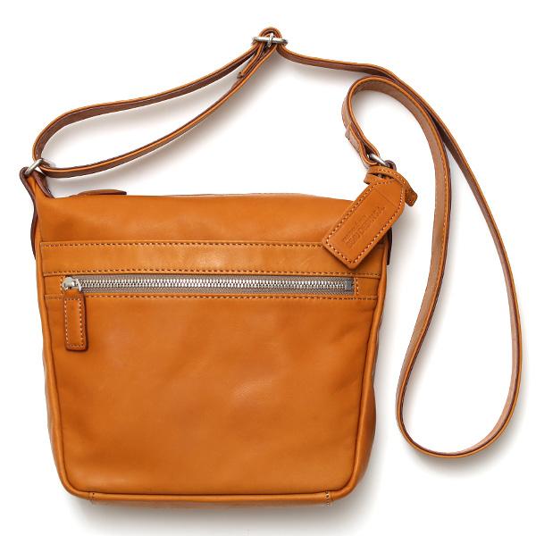 ショルダーバッグ メンズ 小さい 本革 キャメル ブラウン 茶 茶色 レザー バッグ 日本製 ブラン...