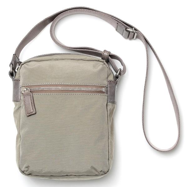 ミニ ショルダー バッグ 男女兼用 ナイロン 軽量 ベージュ 肌色 スマホポーチ ボーデッサン(BE...