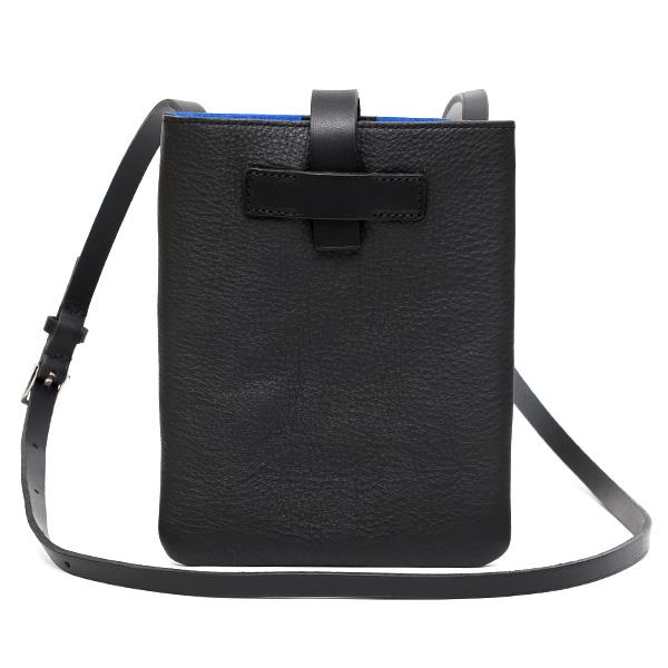 ショルダーバッグ メンズ 本革 スマホポーチ サコッシュ ブラック 黒 黒色 日本製 男性 鞄 ブラ...
