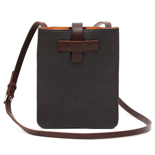 ショルダーバッグ メンズ 本革 スマホポーチ サコッシュ ブラウン 茶 茶色 日本製 男性 鞄 ブラ...