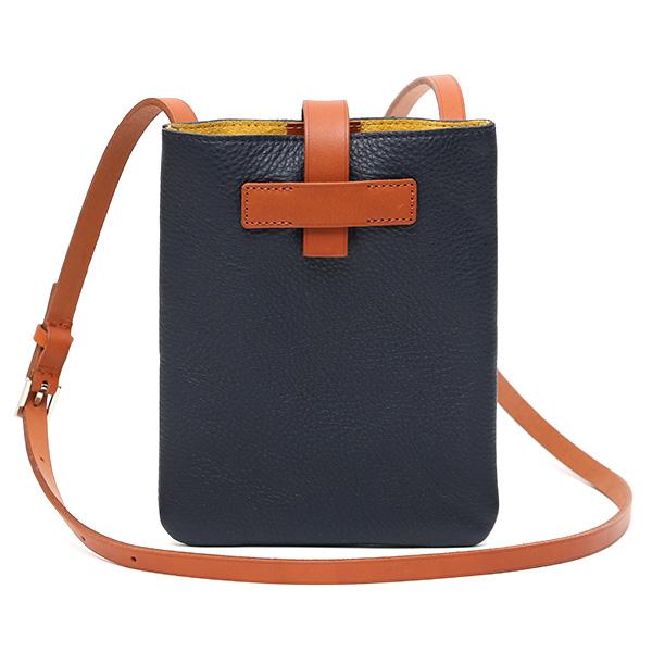 ショルダーバッグ メンズ 本革 スマホポーチ サコッシュ ブルー ネイビー 青色 日本製 男性 鞄 ...