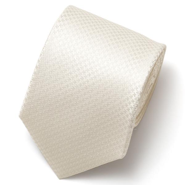 ネクタイ 結婚式 白 千鳥柄 ホワイト 無地 日本製 披露宴 礼装 慶事用 冠婚葬 フォーマル Fr...