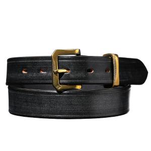 池之端銀革店 ベルト 本革 真鍮 バックル 馬蹄 32mm 日本製 ベイカー社