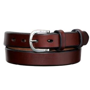 【32インチ】GLEN ブライドルレザー ベルト　真鍮バックル 茶 32インチ】GLENROYAL ブライドルレザー ベルト 真鍮バックル 茶