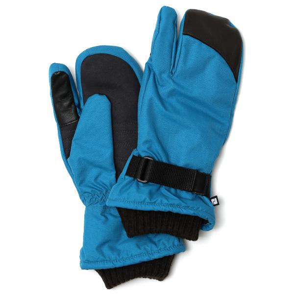 手袋 キャンプ アウトドア 防寒 スマホ操作可能 タッチパネル ミトン ターコイズ ブルー ネイビー...