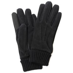 KURODA（クロダ） 手袋 メンズ おしゃれ 暖かい スエード ブラック 黒