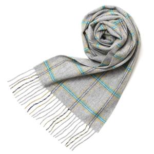 マフラー メンズ レディース カシミヤ100% 日本メーカー製 箱付き