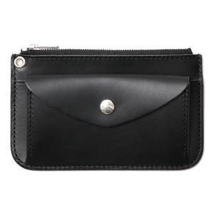 ミニ財布 メンズ 本革 日本製 ブラック 黒 黒色 国産 ブランド 二つ折り L字 ワンダーラスト THE WONDER LUST