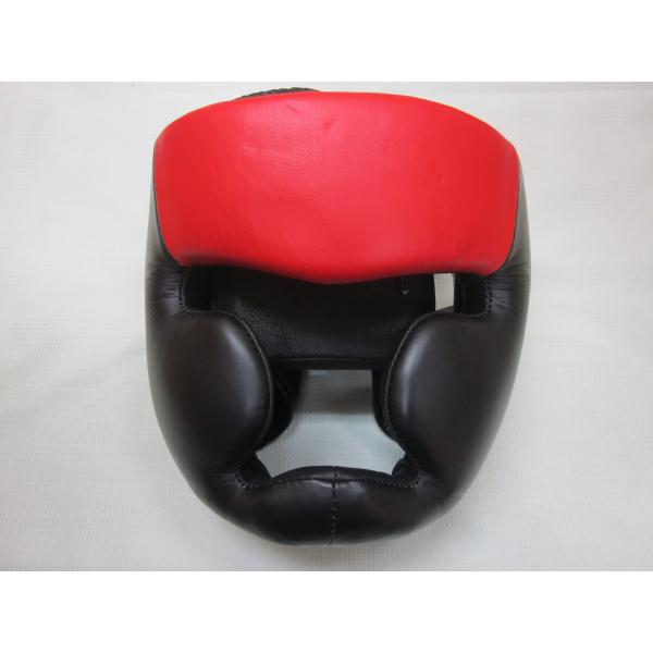 MAN FIGHT ヘッドギア　本革製　マンファイト　M　L　頭頂部ヒモ式、後頭部マジックテープ留め...