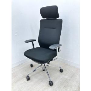 オカムラ 固定肘付コーラルチェア CQ4CBR W658xD577xH1170-1370mm 中古品