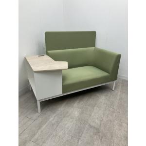 コクヨ 1人掛けブースソファ コレッソシリーズ CNH-H1605 ※背座汚れ・脚キズ少々有　中古品