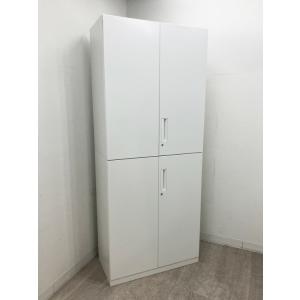 コクヨ 両開き書庫 スチール書庫 鍵付き 幅900×奥行450×高さ1125mm オフィス 収納棚 ...