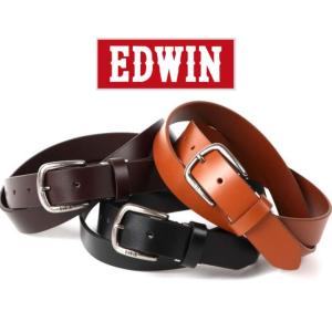 ベルト メンズ カジュアル ブランド エドウィン EDWIN ベルト 大きいサイズ ロングサイズ 革 皮 クリスマス プレゼント　贈り物  送料無料 ed0110934