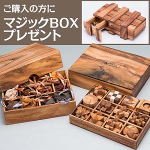 ウッドパズル&知恵の輪 コレクション24点セット HNZ1001