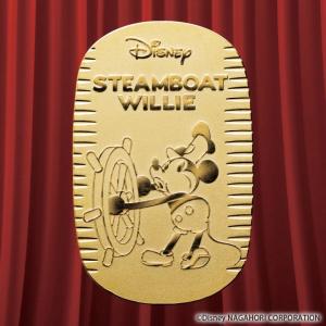 純金 20g 蒸気船ウィリー 小判 Disney監修 ミッキーマウス 純金小判 保証書付き 造幣局刻印入 特製アクリルケース STEAMBOAT WILLIE S11405