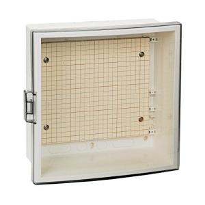 河村電器 プラボックス ABS樹脂製 スモークアクリルドア付 ボデークリーム色 SPN 2010-10T