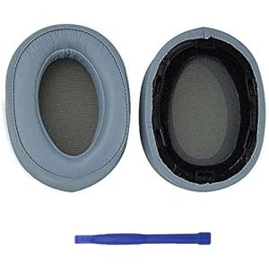 イヤーパッド交換用イヤーパッドプロテインPUレザーイヤークッション Sony MDR-100ABN WH-H900N H800ヘッドフォンと互換性あり