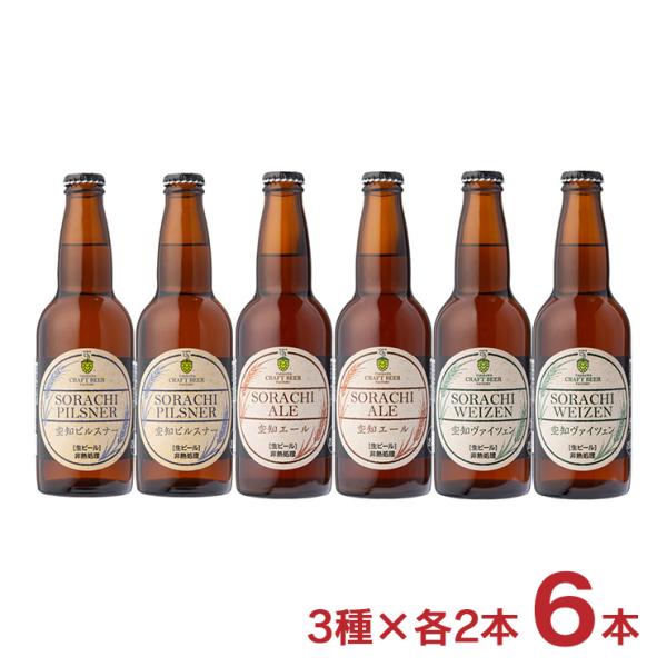 ビール クラフトビール 飲み比べ 産地直送 滝川クラフトビール 3種飲み比べ6本セット 330ml ...