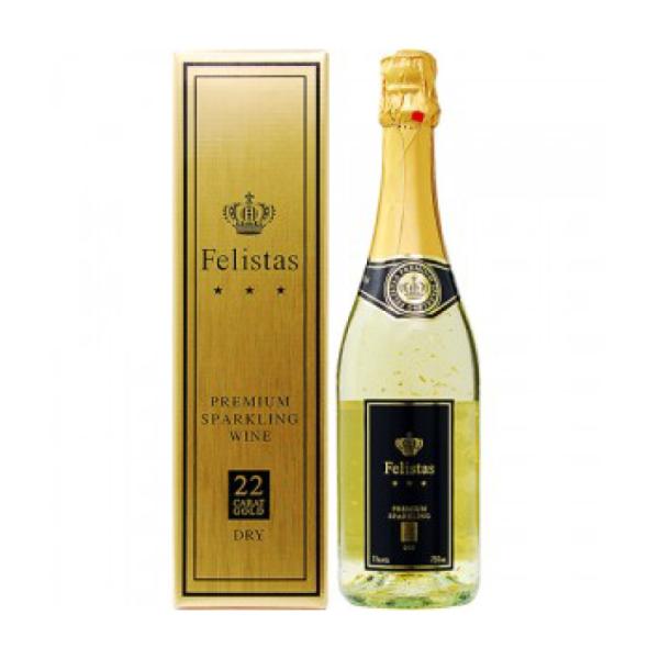 フェリスタス 金箔入りスパークリングワイン 箱入 750ml 1本 送料無料 取り寄せ品 ギフト