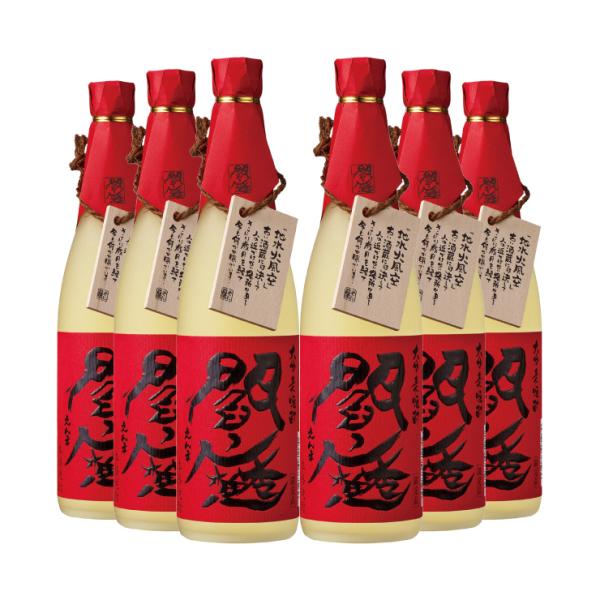 老松酒造 麦焼酎 閻魔 (樽) 25度 720ml 6本 取り寄せ品 送料無料
