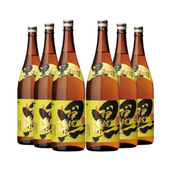 大口酒造 黒伊佐錦 25度 1800ml 6本 (1ケース) 取り寄せ品 送料無料