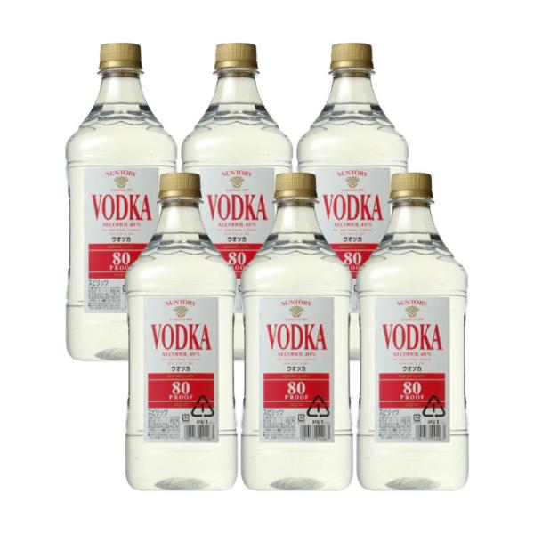 サントリー ウォッカ 80プルーフ キングサイズ 40度 1800ml 6本 (1ケース)  取り寄...