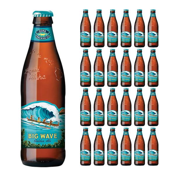 ハワイ クラフト ビッグウェーブ ゴールデンエール 瓶 355ml 24本 コナビール 友和貿易 送...