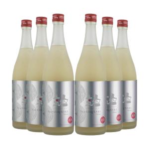 ふくしまプライド 人気一 瓶内発酵 スパークリング純米吟醸 720ml 6本 日本酒 福島 取り寄せ品 送料無料