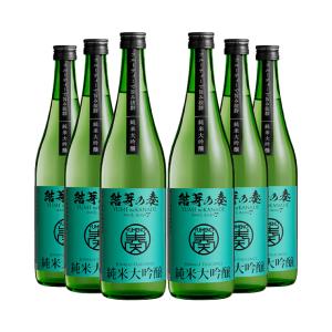 ふくしまプライド 送料無料 花春酒造 結芽の奏 純米大吟醸 (フルーティー) 720ml 6本 日本酒 取り寄せ品