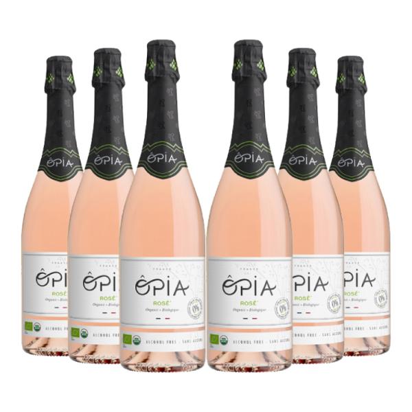 ノンアルコール 本格 オピア ロゼ スパークリング オーガニック ノンアルコール 750ml 6本 ...