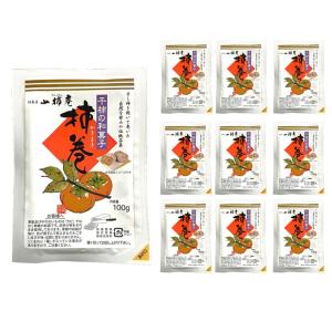 和菓子 干し柿 干柿 國和産業 山柿庵 柿巻 100g 10個 産地直送 送料無料｜tokyo-syusui