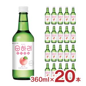 韓国 焼酎 スナリ ピーチ 韓国焼酎 360ml 20本 ロッテ酒類 送料無料｜tokyo-syusui