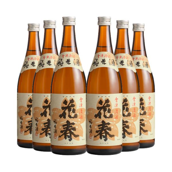 ふくしまプライド 送料無料 花春酒造 花春 濃醇 純米酒 720ml 6本 日本酒 取り寄せ品