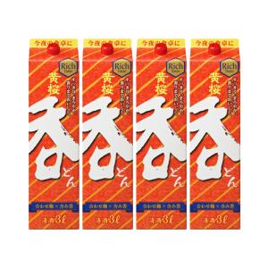 黄桜 呑 パック 3000ml 4本 日本酒 取り寄せ品 送料無料