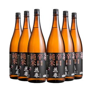 ふくしまプライド 送料無料 花春酒造 花春 辛口 純米酒 1800ml 6本 日本酒 取り寄せ品