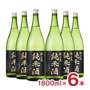 日本酒 神の泉 純米酒 1800ml 6本 瓶 東亜酒造 送料無料 取り寄せ品