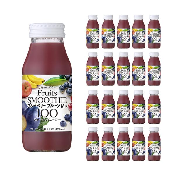 スムージー Dean &amp; Co. ブルーベリープルーンMix100 180ml 20本 マルカイ フ...