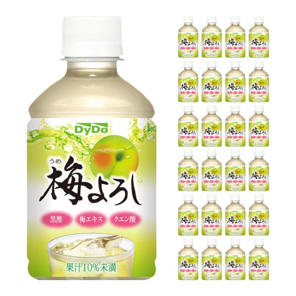 梅よろし 280ml 24本 ダイドードリンコ 送料無料