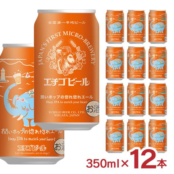 ビール クラフトビール エチゴビール 潤いホップの惚れ惚れエール 350ml 12本 エチゴ 新潟 ...