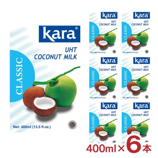 ココナッツミルク KARA カラ クラシック ココナッツミルク UHT 400ml 6個 紙パック ...