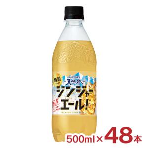サントリー天然水 特製ジンジャーエール 500ml 48本 炭酸飲料 生姜 送料無料