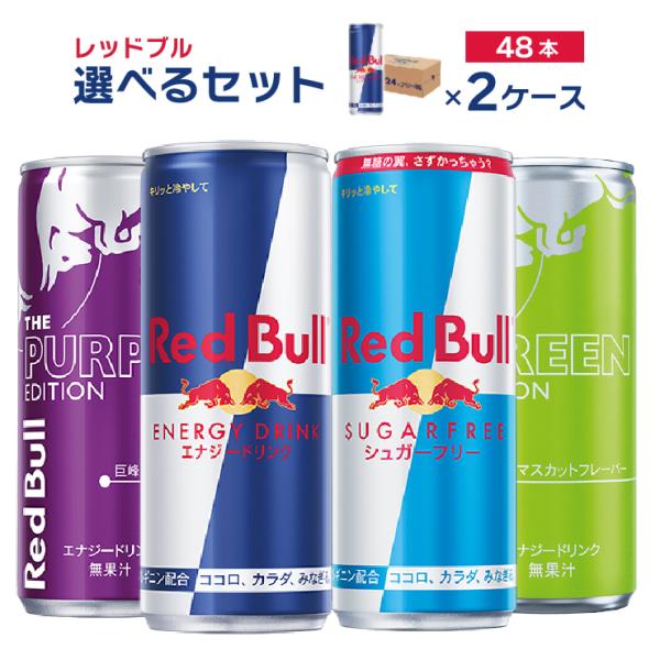 選べる セット 2ケース レッドブル エナジードリンク 250ml 48本 2ケース RedBull...