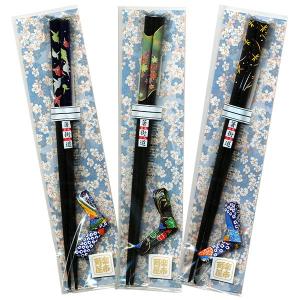 日本のおみやげ 和雑貨 和柄 小物 若狭塗り箸&...の商品画像