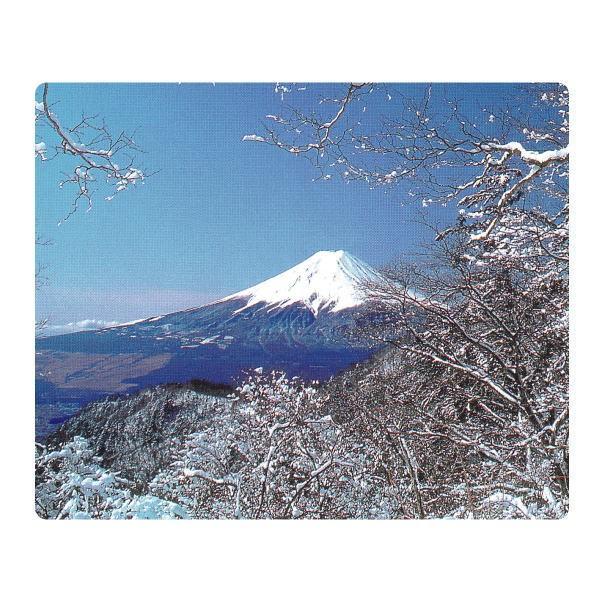 日本のおみやげ　和柄　文具　外国人へのプレゼント　マウスパッド／富士山（冬）