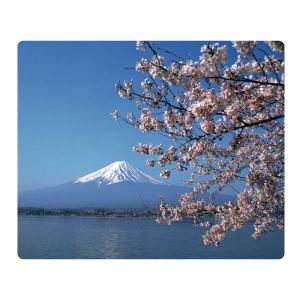 日本のおみやげ　和柄　文具　外国人へのプレゼント　マウスパッド／富士山（春）｜tokyo-treasures