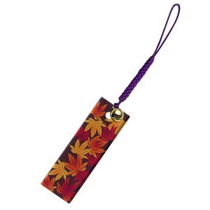日本のおみやげ　和柄　かわいい　小物　アクリル根付／紅葉